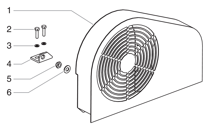 PowrTwin 12000GHD Belt Guard Assembly